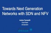 Towards Next Generation Networks with SDN and NFV · Towards Next Generation Networks with SDN and NFV Andrea Tomassilli Coati Team 24-06-2019 2 • Context of the Thesis • Research
