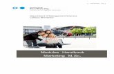 Modules Handbook Marketing M.Sc. - H-BRS · Marketing M.Sc. Department of Management Sciences Rheinbach Campus 2 Contents - overview ... Module Master’s Thesis & Colloquium H 22