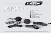 JW JIS Universal CJ Joints - Technoflextechnoflex.dk/files/download - lovejoy - kardan led/kardanled.pdf · Universal Joint Boots UJ-1 Universal Joints. JW JIS CJ SF MC G HP GD D