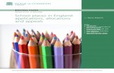 School places in England: applications, allocations and ... · School Admissions Code, December 2014; DfE, School Admissions Appeals Code, February 2012. All web addresses last accessed
