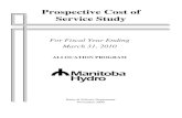 Prospective Cost of Service Study - sso.hydro.mb.ca · MANITOBA HYDRO . PROSPECTIVE COST OF SERVICE STUDY . FOR FISCAL YEAR ENDING . MARCH 31, 2010 . ALLOCATION PROGRAM . Manitoba