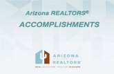 Arizona Association of REALTORS®...REAL SOLUTIONS. REALTOR® SUCCESS Arizona Association of REALTORS® Executive Committee of the Board of Directors 2016 Officers • President Paula