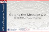 Getting the Message Out - iaftestzone.files.wordpress.com€¦ · 08/08/2019  · Getting the Message Out Reports that Achieve Action . Agenda ... •Which reporting method will best