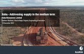 Iluka - Addressing supply in the medium term For personal ...Pigment Market Outlook Iluka’sPigment Demand Model • Uses a range of economic indicators • Forecasts 12 month outlook