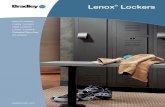 Lenox Lockers - Clover Sitesstorage.cloversites.com/processmarketinggroup/documents/Lenox L… · Z-LockeRs Perfect for health clubs, YMCAs, spas and aquatic and fitness centers.