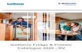 Isotherm Fridge & Freezer Catalogue 2020 RV · Elegance product line. It combines in fact the Cruise Elegance line features (except Vent-Lock system) with a new door design in stainless