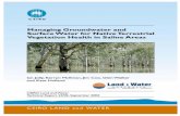 Managing Groundwater and Surface Water for Native ... · South Australia; Melaleuca halmaturorum communities of the Upper South-East, ... topographic survey, groundwater depth and