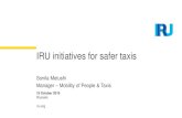 IRU initiatives for safer taxis - ETSCetsc.eu/wp-content/uploads/Sonila-Metushi-IRU...The IRU Academy is the only global body dedicated to road transport training (taxis, bus and truck)