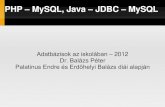 ï¿½ï¿½PHP MySQL, ODBC, JDBCpbalazs/teaching/PHP-MySQL...Title ï¿½ï¿½PHP MySQL, ODBC, JDBC Author pbalazs Created Date 10/13/2012 10:28:24 AM