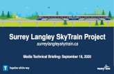 Surrey Langley SkyTrain Project · With approximately $1.63 billion in available funding, subject to business case approval by senior governments, the project would be constructed
