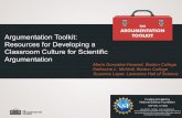 Argumentation Toolkit: Resources for Developing a ......1. Introduction and overview of The Argumentation Toolkit 2. Video & Discussion: Designing argumentation tasks 3. Presentation: