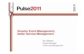 Smarter Event Management, better Service Asset Lifecycle Service Model Quality & Predictive Analytics