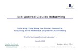 Bio-Derived Liquids Reforming - Energy.gov · 298K = 173.7 kJ/mol • Low temperature SR (