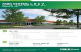 PARK CENTRAL I, II & V€¦ · JIMMY MARTIN . Associate 804 267 7218 jimmy.martin@cbre-richmond.com. FEATURES + Three building, class A, one story office park totaling 204,696 SF