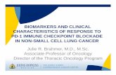 BIOMARKERS AND CLINICAL CHARACTERISTICS OF …...©2013 by American Association for Cancer Research Sznol M , and Chen L Clin Cancer Res 2013;19:1021-1034 Expression of PD-L1: Required