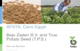 True Potato Seed - afsta.orgafsta.org/reload/wp-content/uploads/2018/03/AFSTA... · 2/27/2018  · Bejo Zaden and T.P.S. –where are we now? Over twenty years of research TPS 2013: