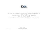 CITY OF SCOTTSDALE AMENDMENTS TO THE …...308.1.6.3 Sky lanterns is amended to read as follows: 308.1.6.3 Sky lanterns. The lighting of, and the release of, sky lanterns is prohibited.