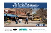 Medicaid Expansion & Montana Employers · 2020. 9. 14. · Medicaid Expansion and Montana Employers 4 This report only includes data on adults 19 and older who are under 138% of the