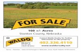 nathan flyer web - waldorealty.net€¦ · DEEDED ACRES: 160 +/- Acres PROPERTY LOCATION: From Norfolk, NE at the intersection of Hwy 275 & Hwy 24 go 5 ½ miles east on Hwy 275. Then