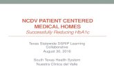 NCDV Patient Centered Medical Homes Successfully reducing … · NCDV PATIENT CENTERED MEDICAL HOMES Successfully Reducing HbA1c Texas Statewide DSRIP Learning Collaborative August