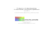 Colore e Colorimetria Contributi Multidisciplinari Colore e Colorimetria Contributi Multidisciplinari