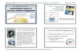 Web #4 Daily DIff Handouts SECWebinar #4B Instructional Variety to Increase Student Engagement - SECONDARY March 12, 2019 © 2019, Martha Kaufeldt, Scotts Valley, CA  1 ...