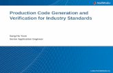 Production Code Generation and Verification for Industry ... · A-5 (3) Source Code is verifiable Section 6.3.4c A, B Full [Simulink Code Inspector] A-5 (4) Source Code conforms to