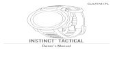 INSTINCT Owner’s Manual TACTICAL · INSTINCT Owner’s Manual TACTICAL ... 8