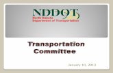 Senate Appropriates Committeedeterioration of county, township, tribal roads and state highways in the oil impact areas. In 2011, North Dakota saw a 10% increase in traffic statewide,