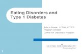 Eating Disorders and Type 1 Diabetes - cigna.com Eating Disorders 101. 5 Health ¢â‚¬¢ Body acceptance
