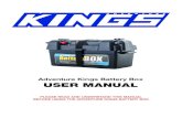 Adventure Kings Battery Box USER MANUALC2%A0Box%C2%A0M… · 2. Place the battery in the Battery Box. 3. Slot in the divider to prevent movement of the battery inside the Battery