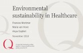 Environmental sustainability in Healthcare · Data Carbon Footprint of NHS England –21.54 MtCO 2 e 13.11.2019 Environmental Sustainability and QI Supply Chain Community Core Commissioned