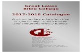 Great Lakes Bible College 2017-2018 CatalogueGreat Lakes Bible College is chartered by the Province of Ontario in Bill Pr 5, "An Act respecting Great Lakes Bible College," given royal
