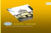 The News Letter of COTR Theological Seminarycotr.in/wp-content/uploads/2015/07/COTR Voice July 2015 Issue.pdf · Christian Theology from New Theological College (NTC), Dehradun. Formerly,