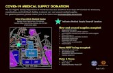 COVID-19 MEDICAL SUPPLY DONATION · COVID-19 MEDICAL SUPPLY DONATION Olive View-UCLA Medical Center Supply Chain Operations Warehouse 14445 Olive View Drive, Sylmar, CA 91342 (747)