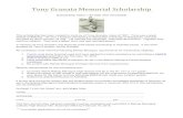 Tony Granata Memorial Scholarship...donated by Tony’s brother, Archie Granata. All candidates must meet the following Bishop Manogue requirements for scholarship eligibility: 1.