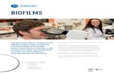 BIOFILMS - AWQCBiofilms are a community of microorganisms that can attach and surround a solid surface. The secrection of a “slime” making the Biofilm resistant to treatment with
