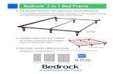 Knickerbocker Bed Frame Company | Bed Frame Manufacturer & … · 2018. 10. 14. · The Bedrocve bed frame features a head to toe steel center support in twin, full and queen size