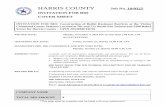 HARRIS COUNTY Job No. 19/0325 INVITATION FOR BID COVER … Doc... · 2019. 11. 8. · COVER SHEET INVITATION FOR BID: Construction of Bullet Resistant Barriers at the Visitor Command