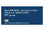 Barrier Analysis Team Report (FY 2018) 2018 Barrier Analysis Team Report.pdfFederal Employee Viewpoint Survey (FEVS), exit survey responses, interview responses, and focus group data.