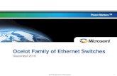 Ocelot Family of Ethernet Switches - Future Electronics · © 2015 Microsemi Corporation. Company Proprietary 1 Power Matters.TM Ocelot Family of Ethernet Switches December 2016 ©