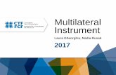 Multilateral Instrument PP 2017/Multila… · MLI Timeline • October 5, 2015 –Final BEPS Report Released (MLI is Action 15) • July 2016 –OECD request for input on the multilateral