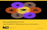 RECOMMENDATIONS - files.nc.gov · state’s university innovation commercialization ecosystem—are summarized in the following table and explained in more detail in the following