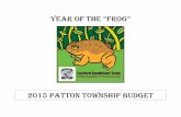 Year of the “FROG”twp.patton.pa.us/files/Budget/2015 LID Budget.pdf · proposed line item. The Line Item Detail is organized to follow the same outline as the Township Budget.
