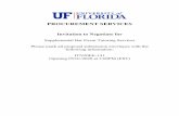PROCUREMENT SERVICES · a) Individualized Bar Exam Preparation & Tutoring Services. Provide private tutoring and bar-exam coaching to UF Law graduates that includes academic and overall