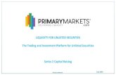 LIQUIDITY FOR UNLISTED SECURITIES The Trading and ... · Enhance investment opportunities and global deal flow channels Activate and increase our 110,000+ Investor Network Expand