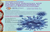 SYMPOSIUM on Recent Advances and Career Opportunities in …€¦ · SYMPOSIUM on Recent Advances and Career Opportunities in Medical Biotechnology November 7 Ms. Fatima Director,