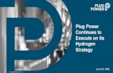 Plug Power Continues to Execute on its Hydrogen Strategy · Market leader in PEM electrolyzer • 4 decades+ experience with operating units worldwide • Strong sales channels in