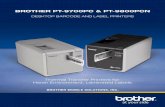 BROTHER PT-9700PC & PT-9800PCN€¦ · labels to be printed on a single strip and peeled off as needed. The powerful Brother P-touch® Editor label design software is included with