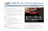 BPAA Newsletter · 2017. 2. 27. · BPAA newsletter summer 007 part. The length of these tubes controls the location of the focal plane and thus determines whether In BrIef President’s